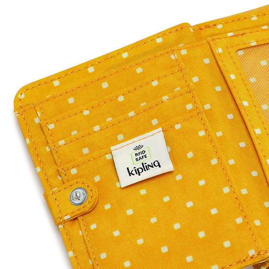 Portefeuilles Kipling Money Love Printed Small Wallet Jaune | FR 1003OK